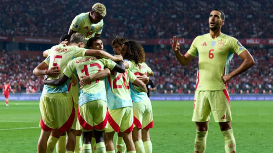 ⁠إسبانيا تكتسح تركيا بسداسية و”هاتريك” تاريخي لميرينو