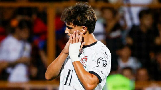 فيليكس يسجل ثنائيته الدولية الأولى