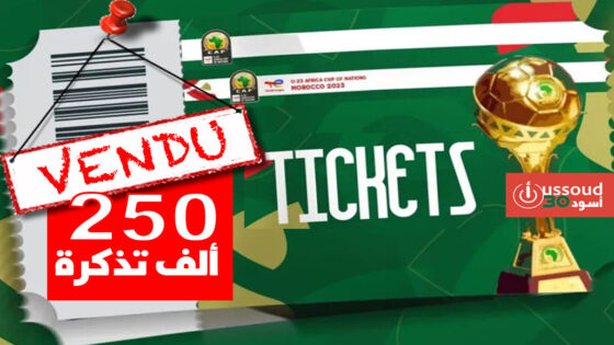  بيع أكثر من 250 ألف تذكرة لحضور مباريات كأس إفريقيا خلال 3 أيام