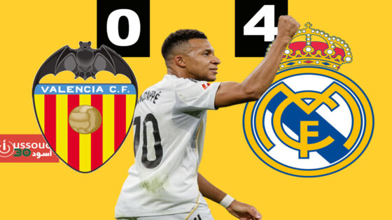 ثنائية امبابي تقود الريال للفوز على فالينسيا وتعزيز صدارته