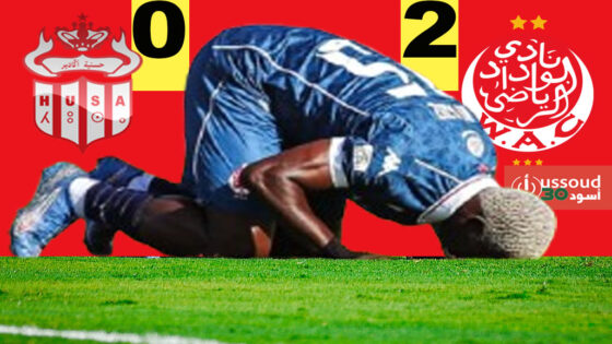 الوداد يهزم حسنية أكادير بثنائية ويعتلي صدارة البطولة