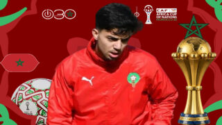 إلياس أخوماش لاعب المنتخب المغربي يتحدث للصحافة قبل مباراة المغرب وزامبيا في كأس إفريقيا 2025