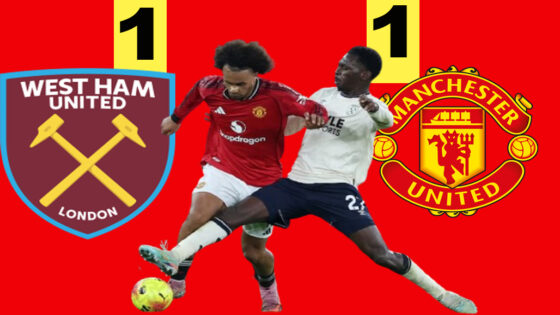 مانشستر يونايتد يتعادل على أرضه مع وست هام