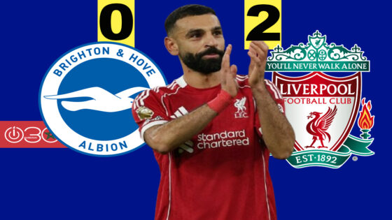 ليفربول يهزم برايتون بثنائية وصلاح يحظى باستقبال حافل