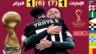الإمارات تقصي الجزائر وتتأهل لمواجهة المغرب في نصف نهائي كأس العرب