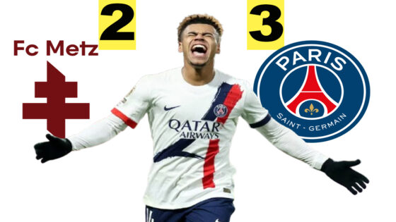 سان جيرمان يتقدم للصدارة بفوز صعب على ميتز آخر الترتيب