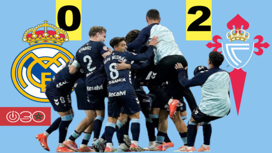 سقوط مفاجئ لريال مدريد أمام سيلتا فيغو في سانتياغو بيرنابيو