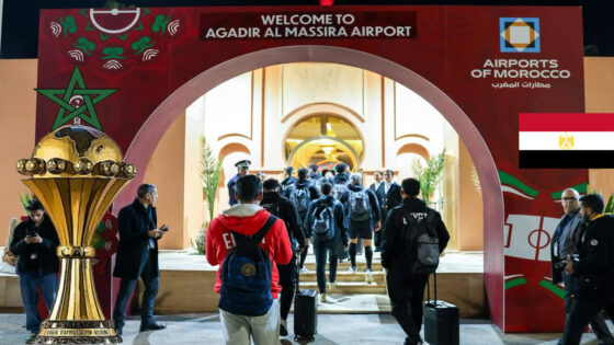 منتخب مصر بقيادة صلاح يصل أكادير للمشاركة في ” الكان”