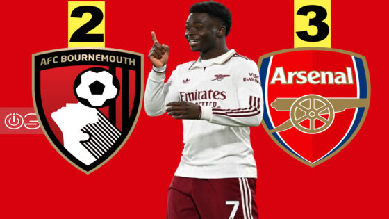 أرسنال يوسع الفارق في صدارة “البريميرليغ” بفضل ثنائية رايس أمام بورنموث