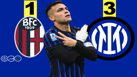 إنتر يتصدر الدوري الإيطالي بفوزه على بولونيا