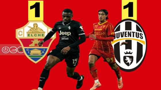 يوفنتوس يتلقى صدمة في الدوري الإيطالي بتعادله مع ليتشي