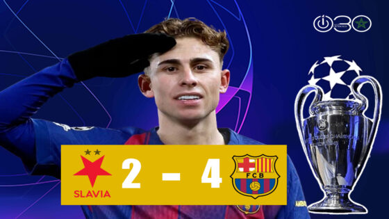 ثنائية لوبيز تقود برشلونة لتجاوز سلافيا براغ برباعية في دوري الأبطال