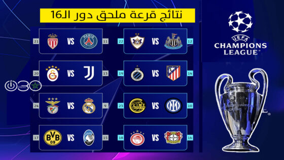 مواجهة متجددة بين ريال مدريد وبنفيكا في ملحق دور 16 دوري أبطال أوروبا