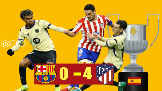 أتليتيكو مدريد يكتسح برشلونة برباعية في ذهاب نصف نهائي كأس ملك إسبانيا