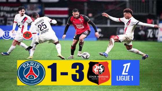 باريس سان جيرمان يسقط أمام رين بثلاثية في الدوري الفرنسي