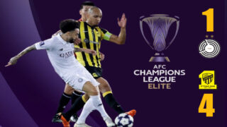 احتفال لاعبي اتحاد جدة بعد تسجيل أحد الأهداف في شباك السد بدوري أبطال آسيا للنخبة 2026