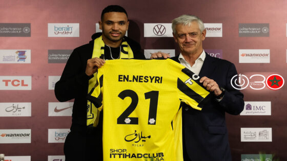 النصيري: «أهلاً بجمهور الذهب»… الدولي المغربي يبدأ فصلاً جديدًا مع الاتحاد السعودي