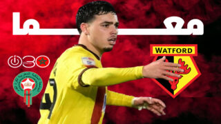 عثمان معما لاعب واتفورد خلال مواجهة أمام ديربي كاونتي قبل تعرضه للإصابة
