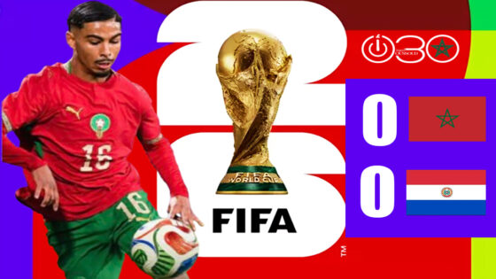 التعادل السلبي يحسم الشوط الأول بين المنتخب المغربي وباراغواي