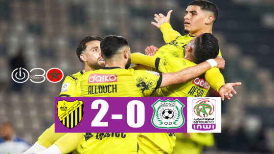 المغرب الفاسي يسقط مضيفه أولمبيك الدشيرة بهدفي بنجديدة والعلوش