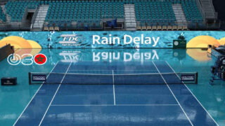  الأمطار تربك برنامج مباريات بطولة ميامي المفتوحة للتنس