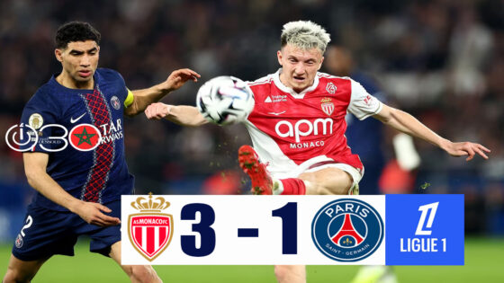 من مباراة باريس سان جيرمان وضيفه موناكو
