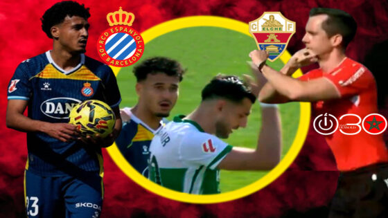 إيقاف مباراة إلتشي وإسبانيول إثر تعرض الدولي المغربي الهلالي لإساءة عنصرية