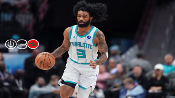 كوبي وايت لاعب تشارلوت هورنتس خلال مباراة فريقه أمام سكرامنتو كينغز