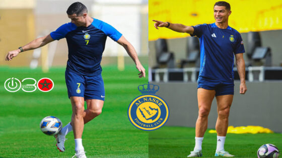 رونالدو ينفي إشاعة هروبه ويواصل تدريباته مع النصر