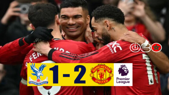 مانشستر يونايتد يقلب تأخره إلى فوز على كريستال بالاس في الدوري الإنكليزي الممتاز