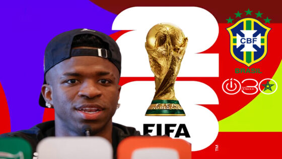 فينيسيوس: البرازيل ليس المرشح الأول للتتويج بمونديال2026