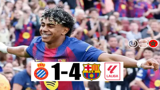 برشلونة متصدر “الليغا” يفوز على إسبانيول ويبتعد عن مطارده ريال مدريد