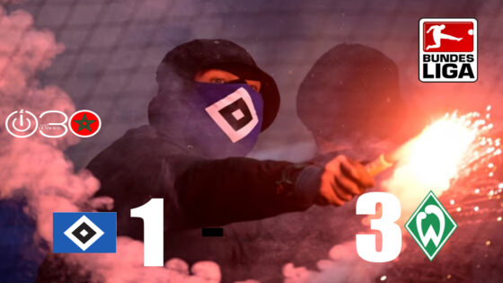 أعمال شغب تفسد قمة الشمال بالدوري الألماني بين بريمن وهامبورغ