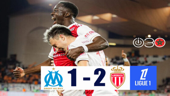 موناكو يحقق فوزا مثيرا على مارسيليا في الدوري الفرنسي