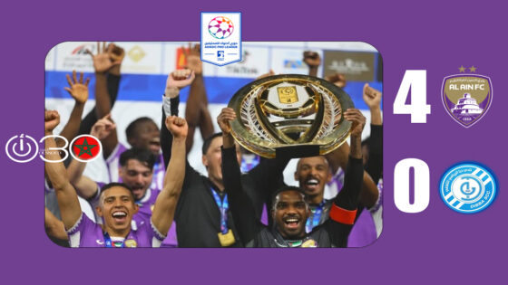 بقيادة سفيان رحيمي ..العين يكتسح دبا برباعية ويحتفل بلقب الدوري الإماراتي