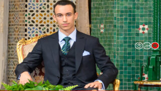 صاحب السمو الملكي ولي العهد الأمير مولاي الحسن خلال ترؤسه فعاليات ملتقى محمد السادس الدولي لألعاب القوى بالرباط.