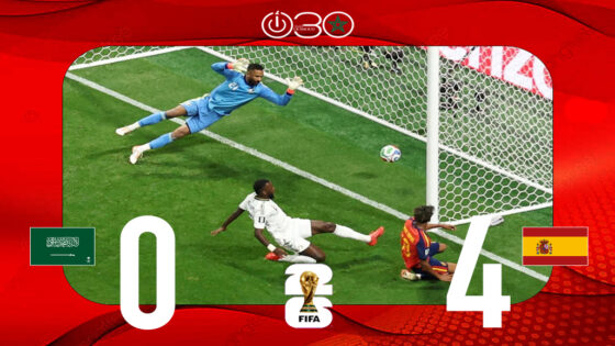 إسبانيا تقسو على السعودية برباعية في كأس العالم 2026