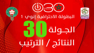 البطولة الاحترافية1- الجولة 30: المغرب الفاسي بطلا ويعقوب المنصور يرافق آسفي للقسم الثاني
