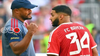 كومباني يشيد بصيباري ويؤكد مشاركته أساسياً أمام دورتموند