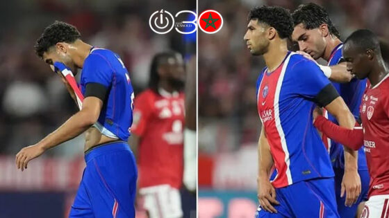 إصابة حكيمي لا تبدو مقلقة.. وموعد طبي مرتقب لحسم جاهزيته للكلاسيكو